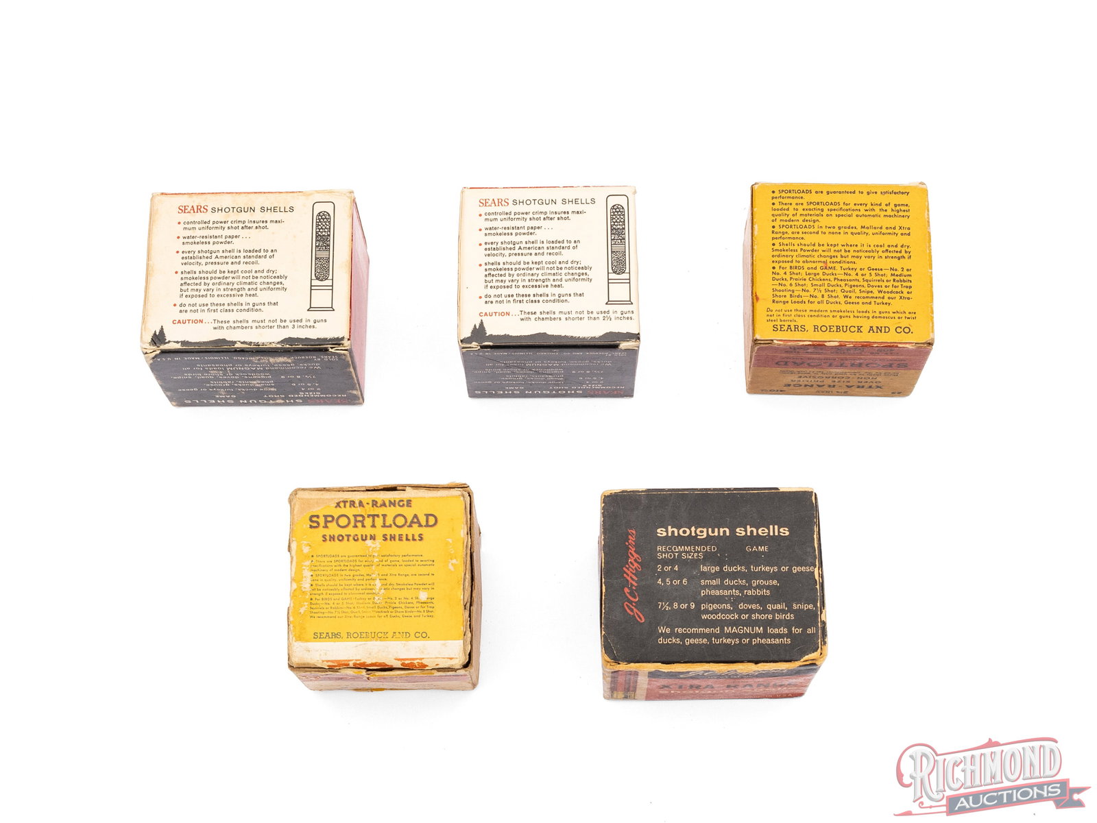 Full And Partial Collector's Lot of Sears & Roebuck Co. .410 Gauge Shell Boxes - 3