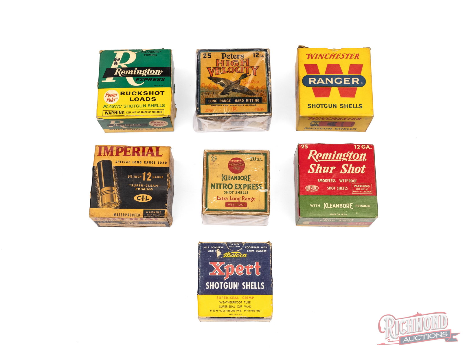 7 Vintage Collector Shot Shell Boxes (1 of 2)