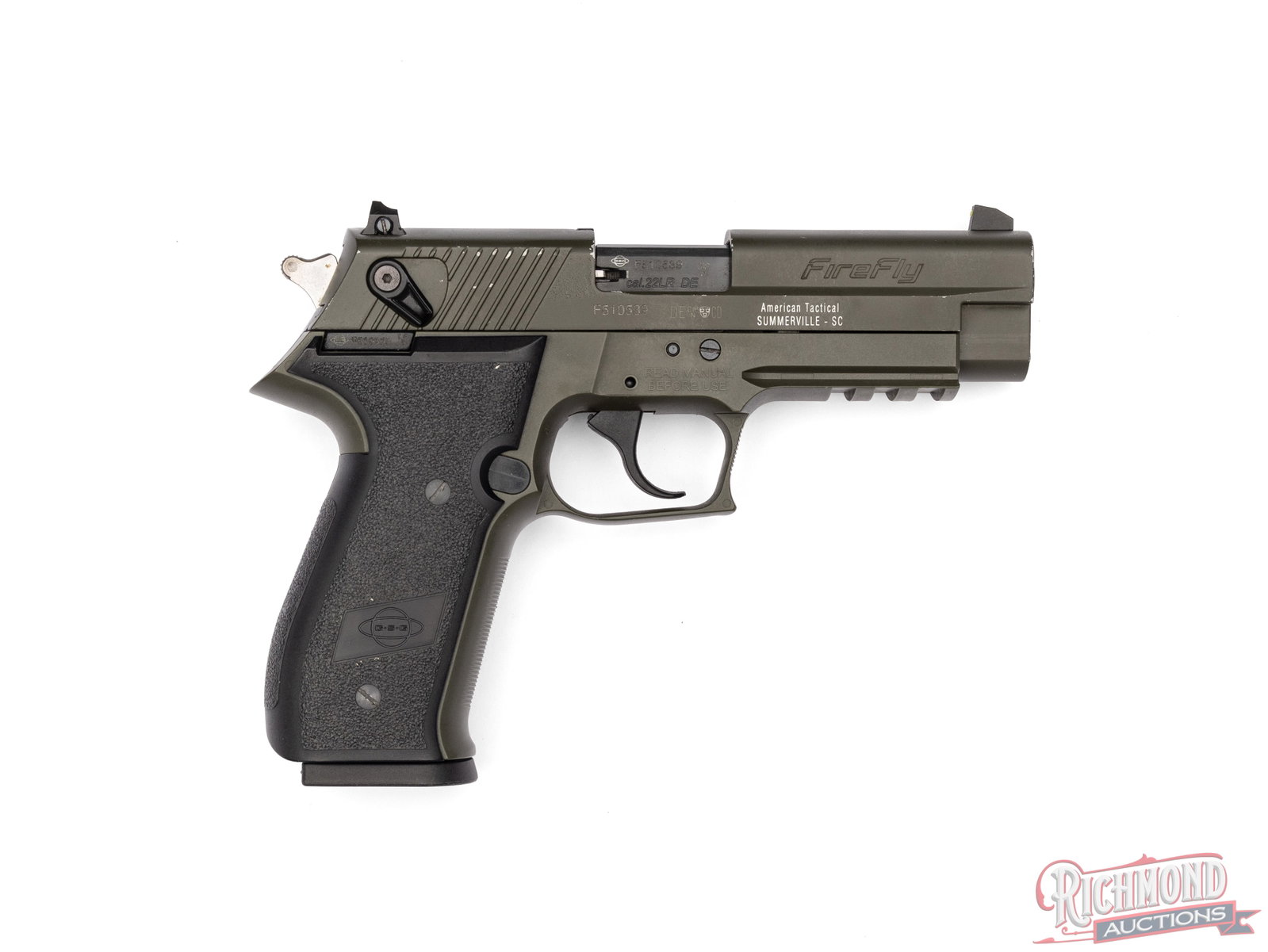 German GSG Firefly .22 LR Semi-Automatic Pistol OD Green in Factory Case - 3