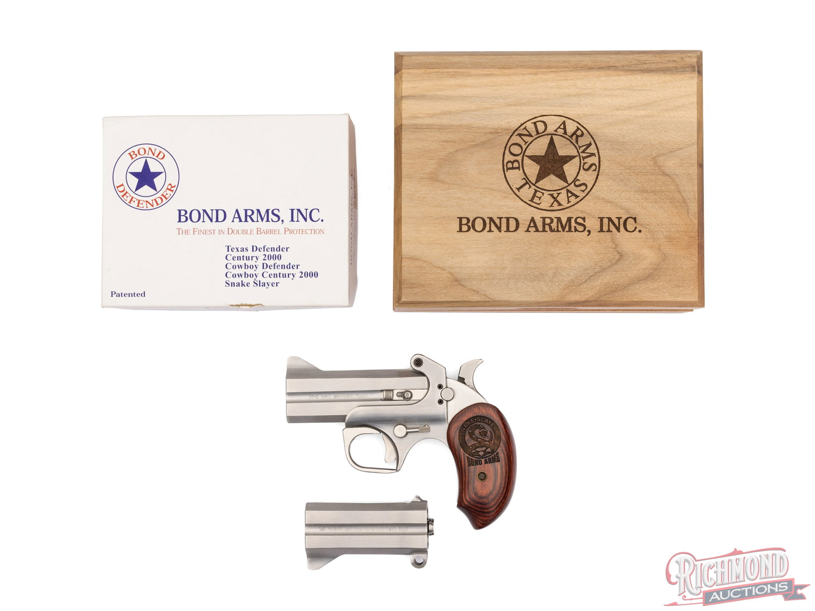 Bond Arms Snake Slayer .45 Colt / 410 GA Over Under Derringer Pistol With Additional Barrel .357 MAG (1 of 4)