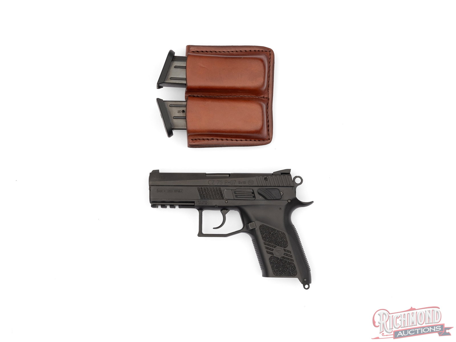CZ Model 75 P-07 Semi-Automatic 9mm Pistol in Original Case with Accessories - 2