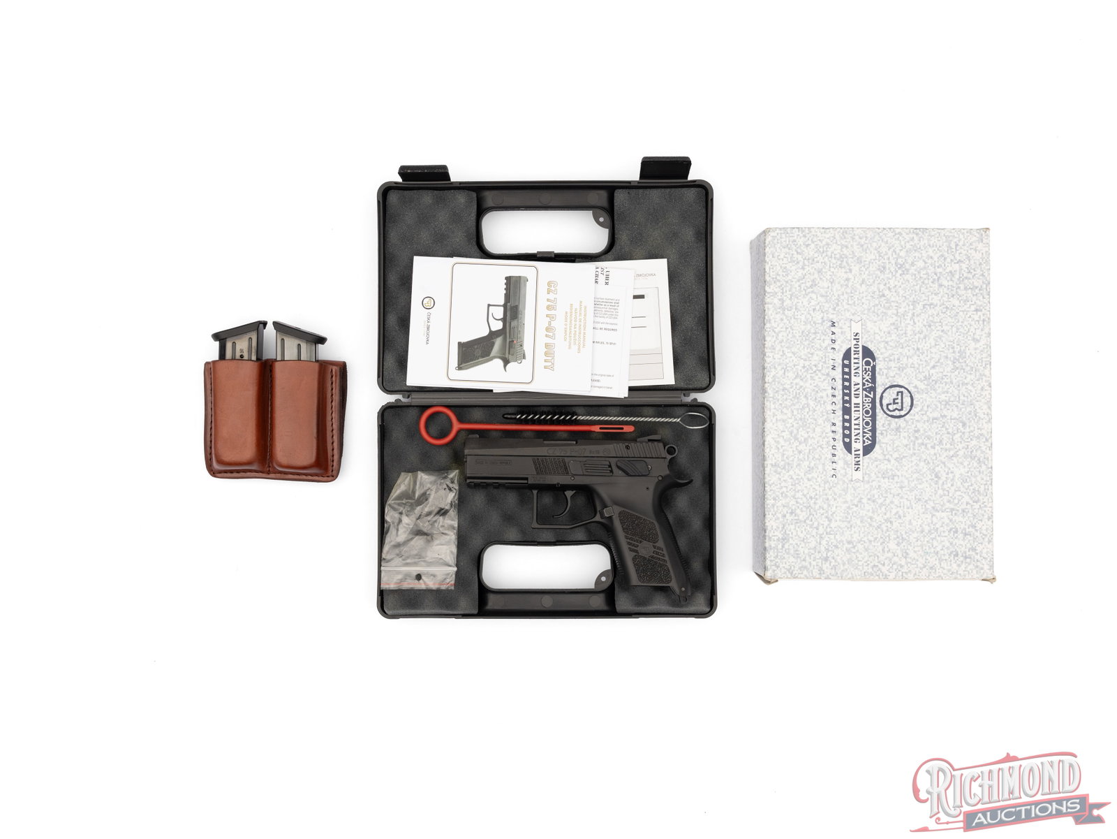 CZ Model 75 P-07 Semi-Automatic 9mm Pistol in Original Case with Accessories - 4