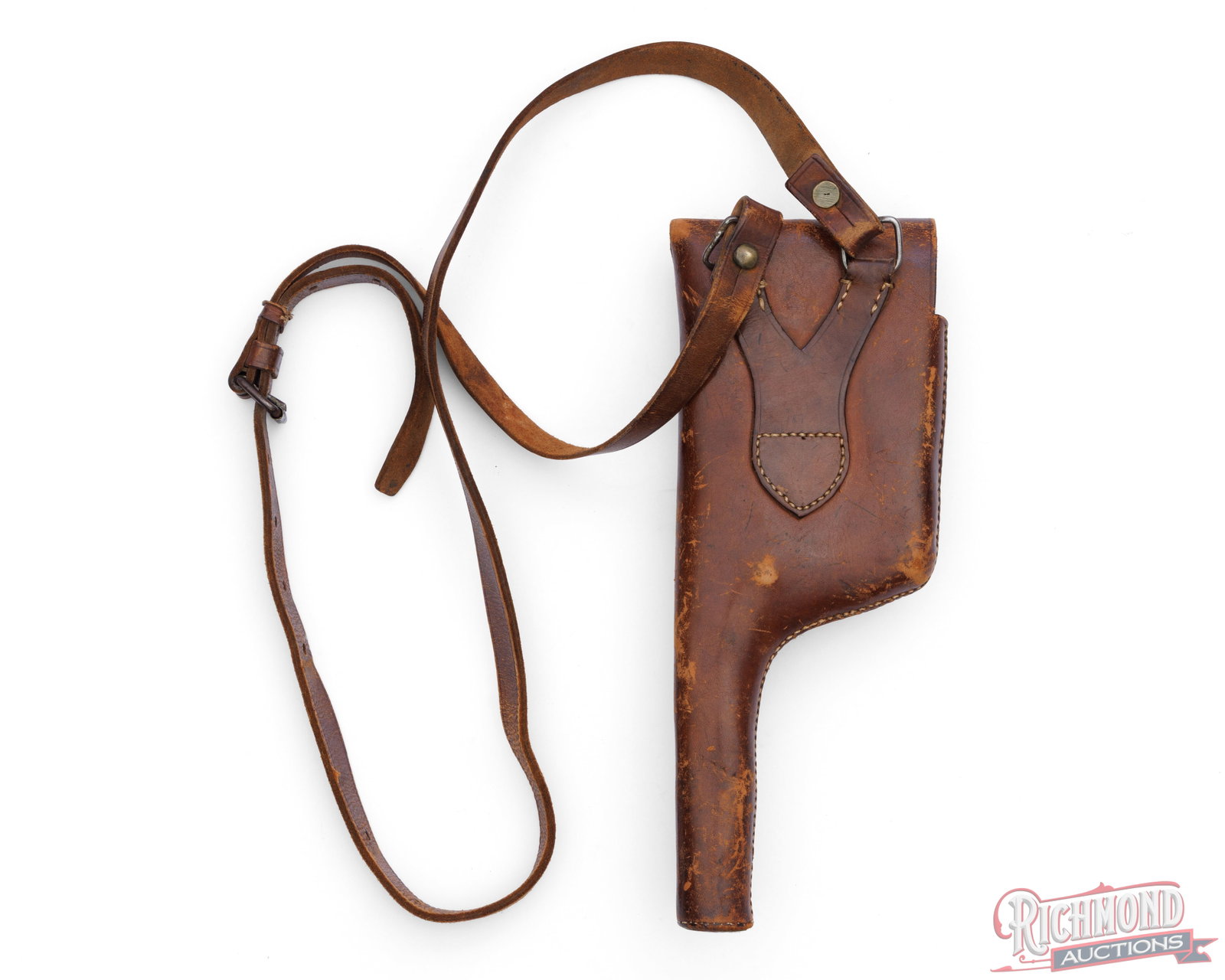 Vintage C96 Broomhandle Leather Shoulder Holster - 2
