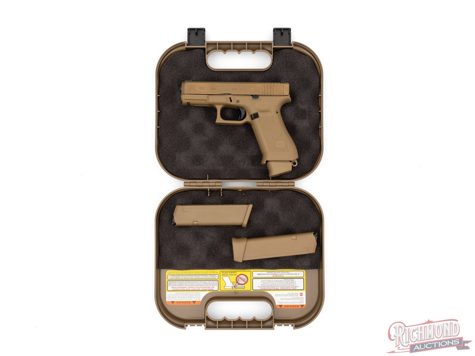 Glock 19X Crossover 9mm Coyote Brown Semi-Auto Pistol In Original Case - 4