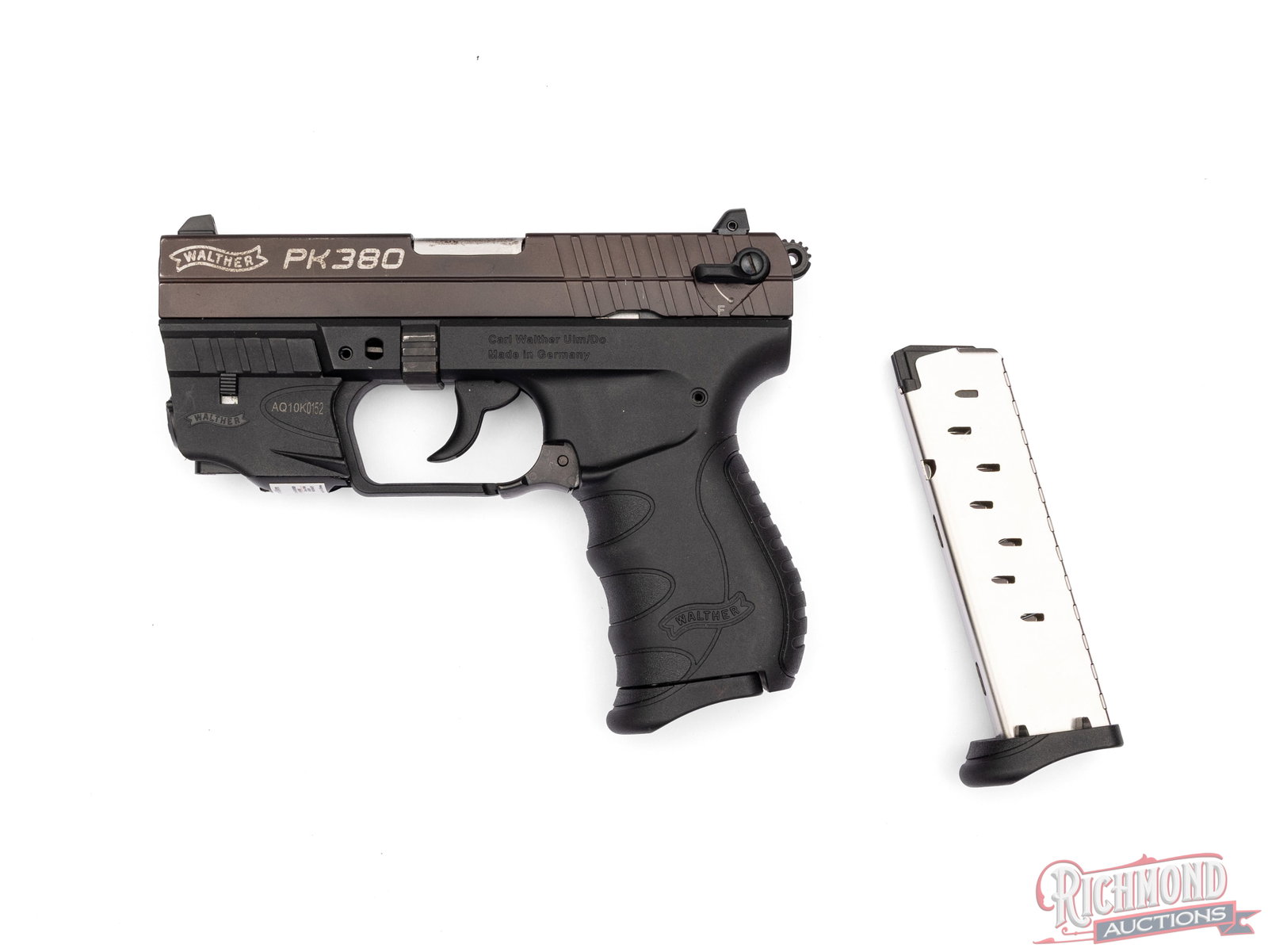German Walther PK380 .380 ACP Semi-Auto Pistol With Red Laser Sight - 2