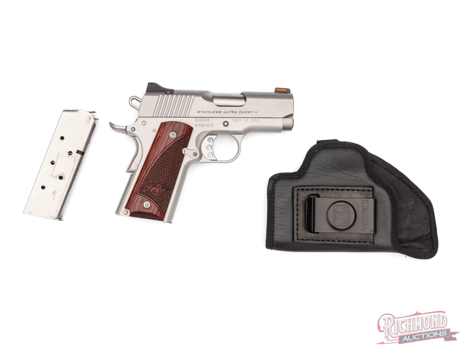 Kimber Stainless Ultra Carry II .45 ACP Compact 1911 Semi-Auto Pistol in Original Box - 3