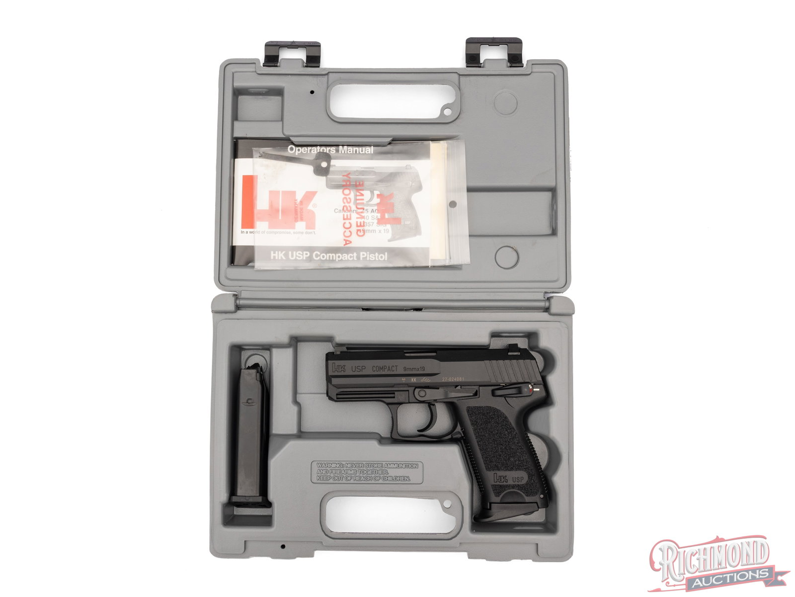Heckler & Koch HK USP Compact 9mm Semi-Automatic Pistol in Original Case - 4