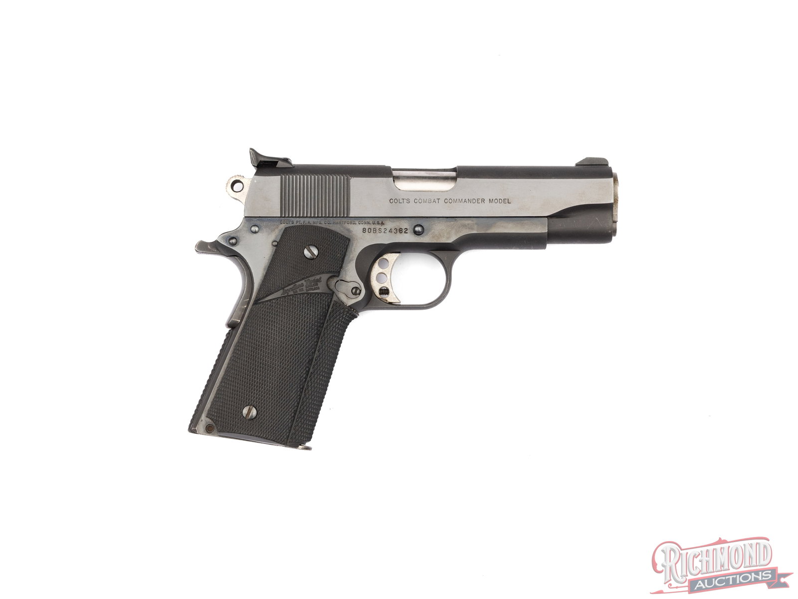Colt Combat Commander 1911 Semi-Automatic Pistol .38 Super - 2