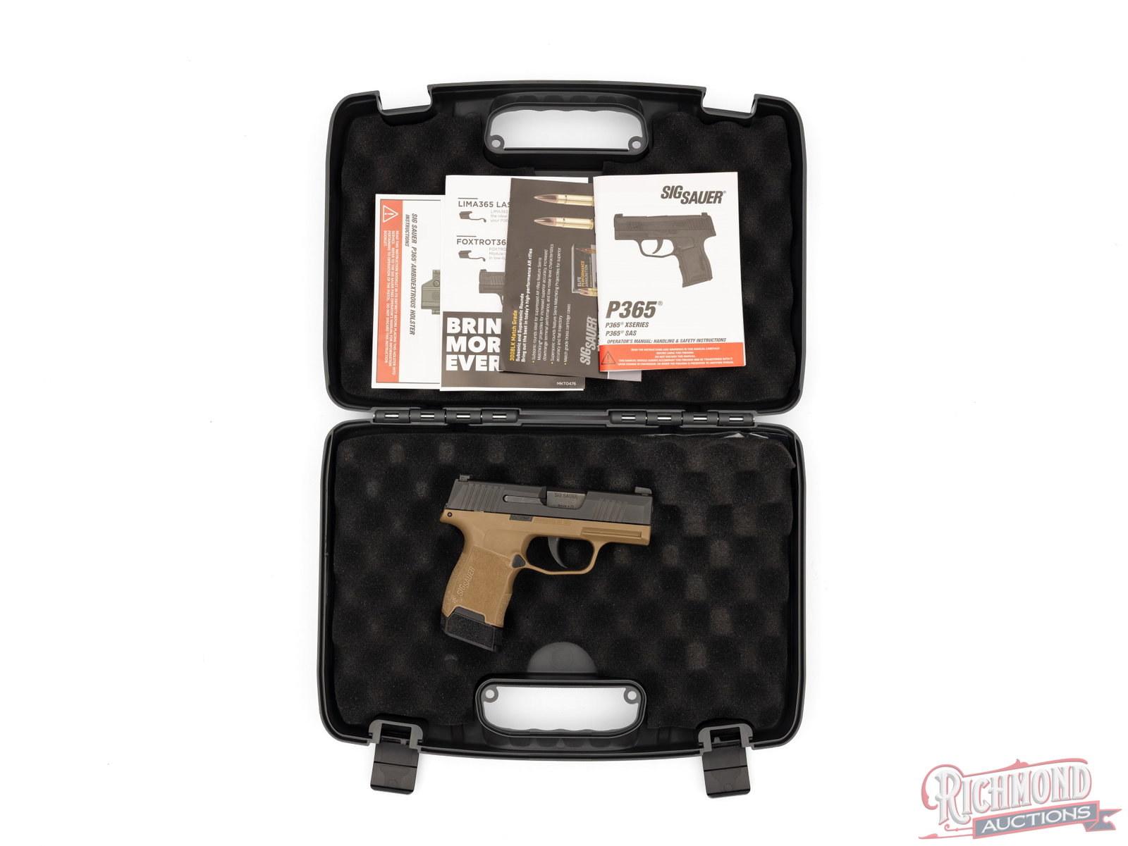 Sig Sauer P365 9mm Luger Semi-Automatic Pistol Two-Tone In Original Case - 4