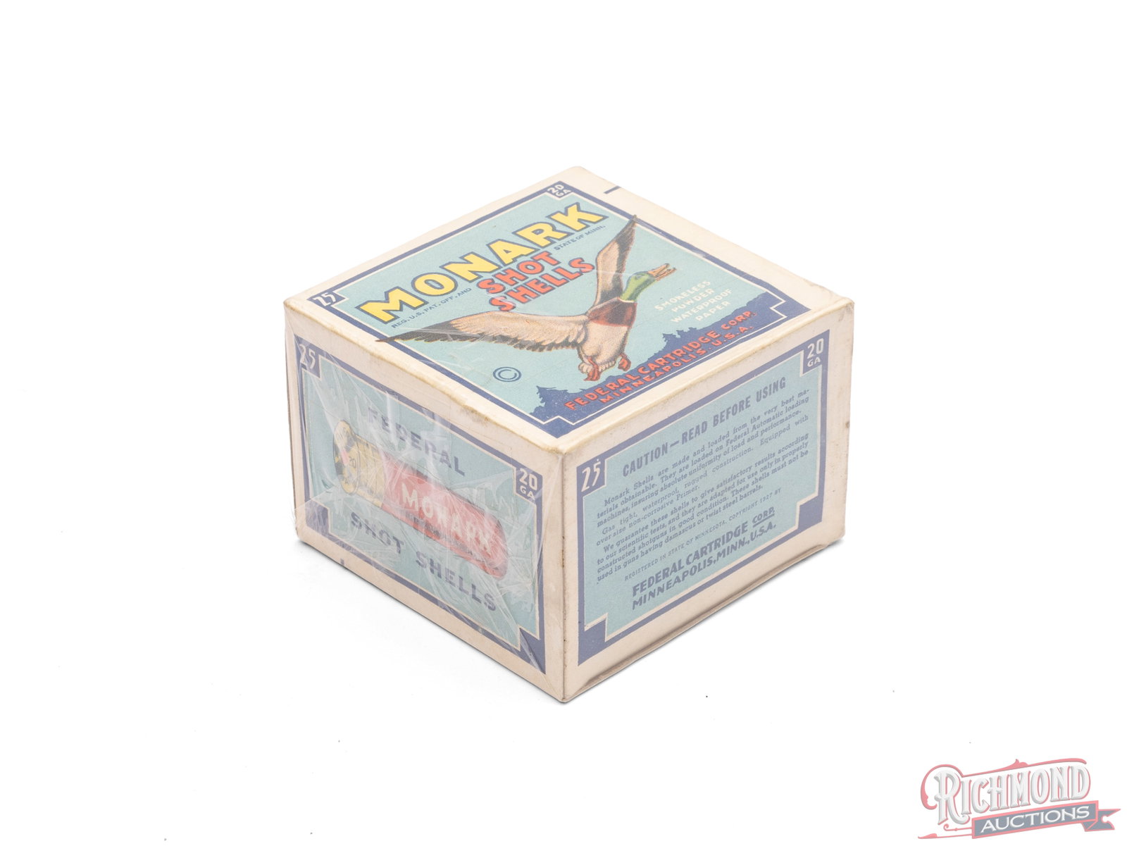 Federal Monark 20 Gauge Shot Shells Collector's Box - 2