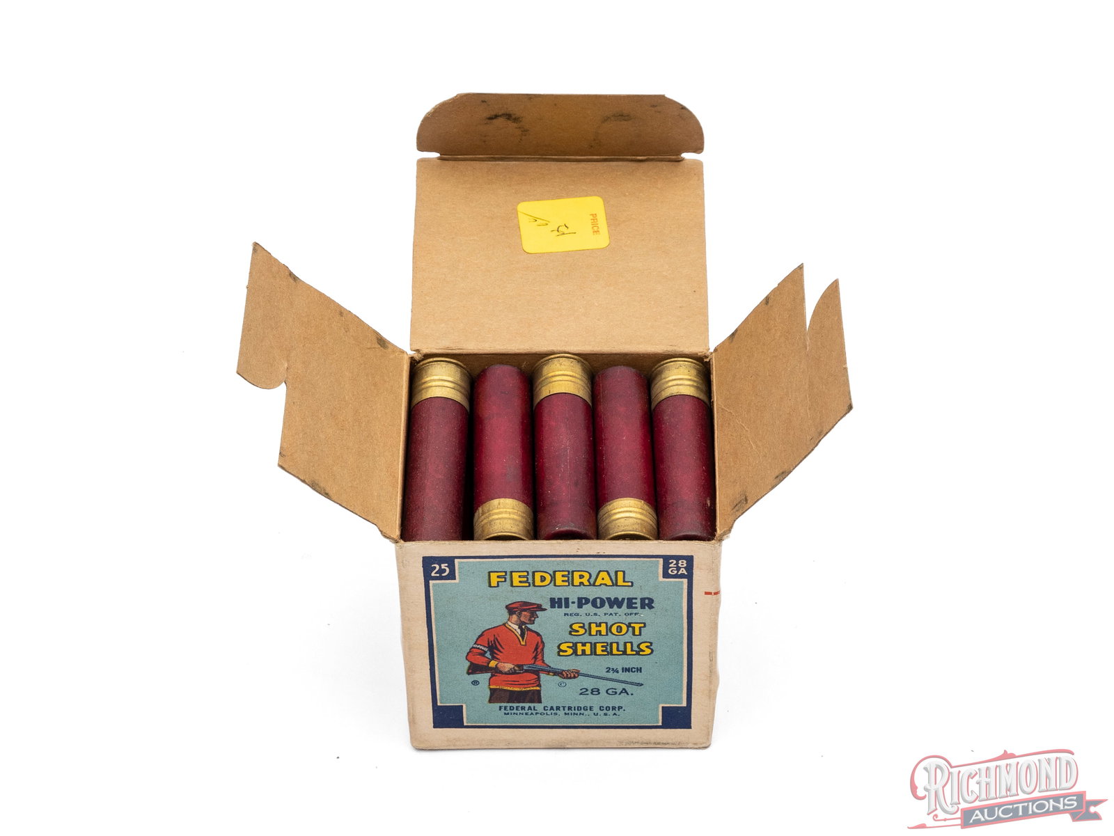 Full Box Of 28 Gauge Federal Hi-Power 2 3/4" Shells - 3
