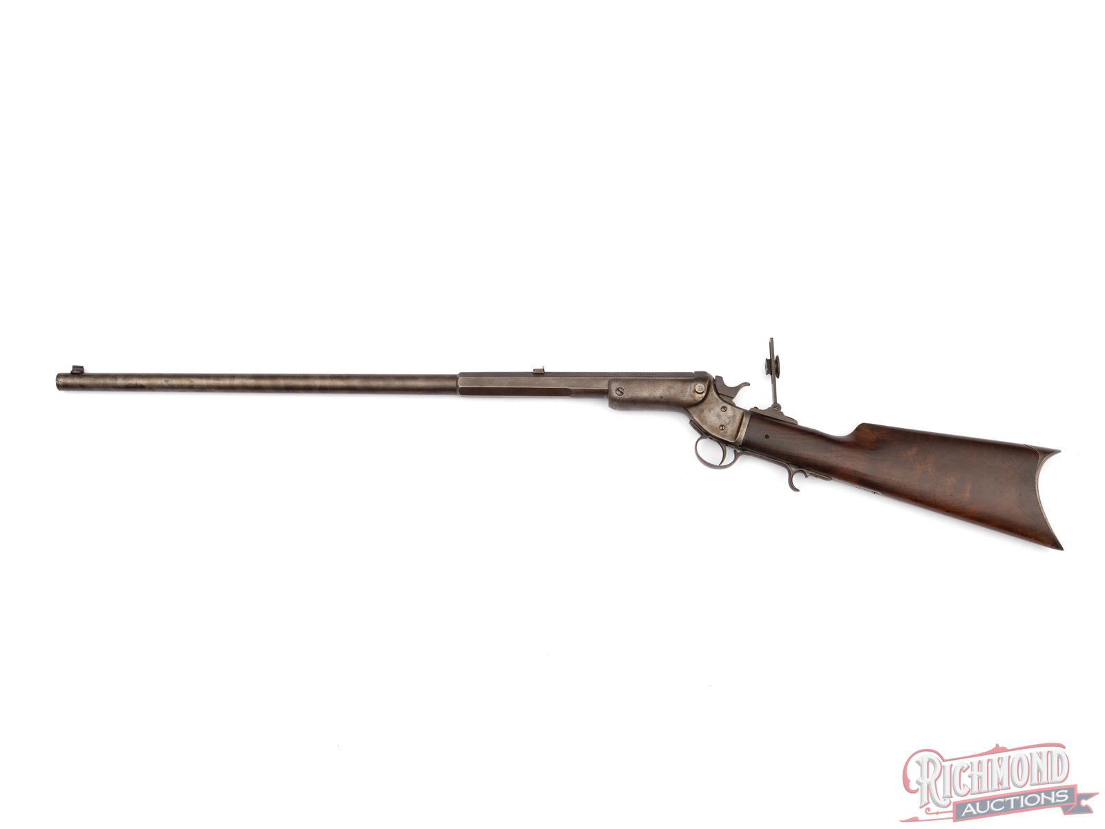Antique J. Stevens Tip Up Model Single Shot Rifle .25 Caliber - 2