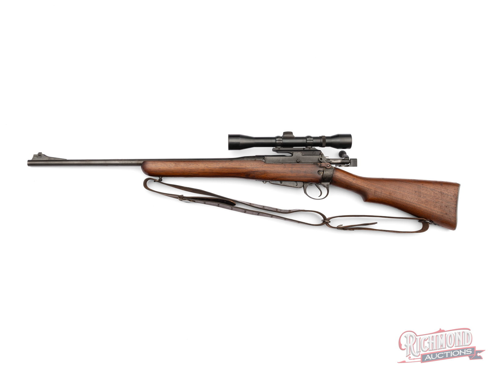 Sporterized Enfield No. 4 Mk 1 Bolt Action Rifle .303 Caliber With Weaver Scope - 2