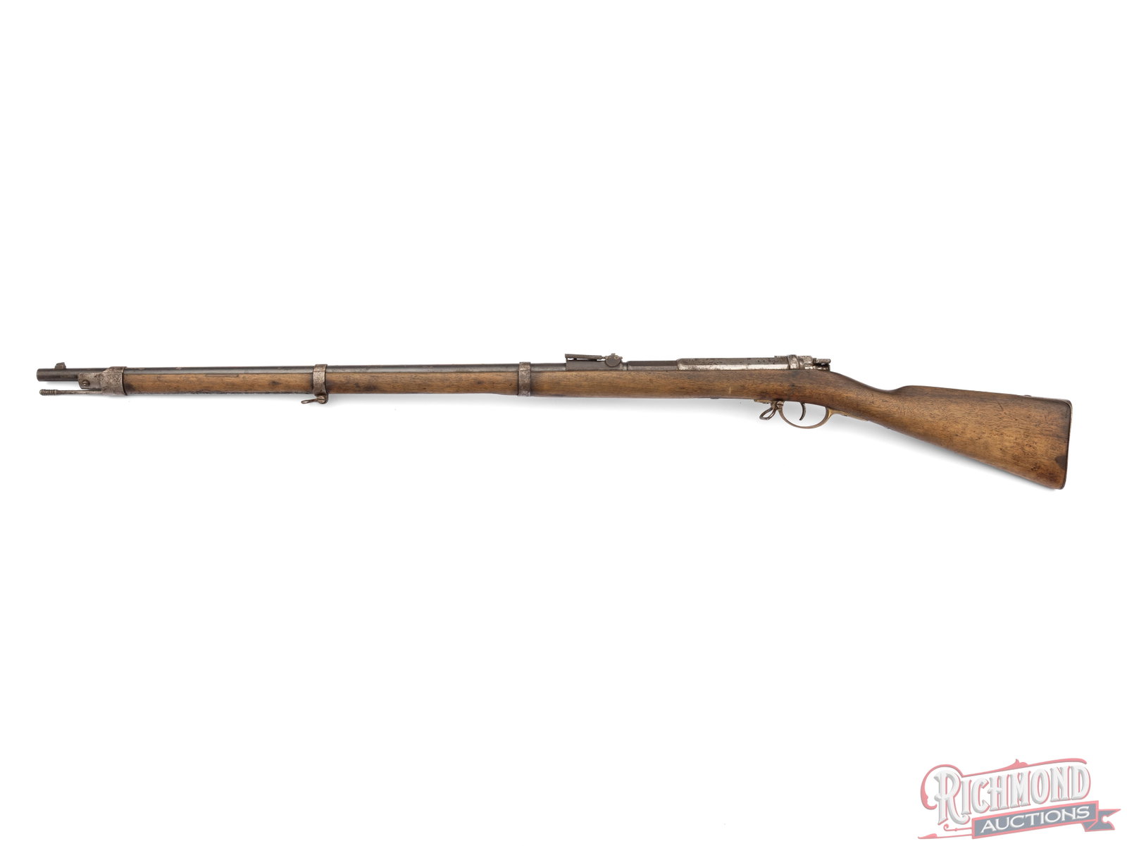 Antique Gewehr Model 71 Amberg Arsenal Single Shot Bolt Action Rifle 11mm Mauser - 2
