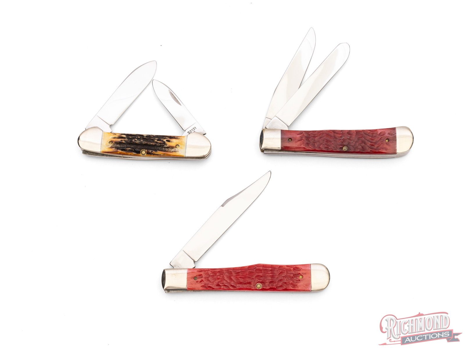 Three Case XX Nascar Commemorative Folder Knives in Original Cases - 3
