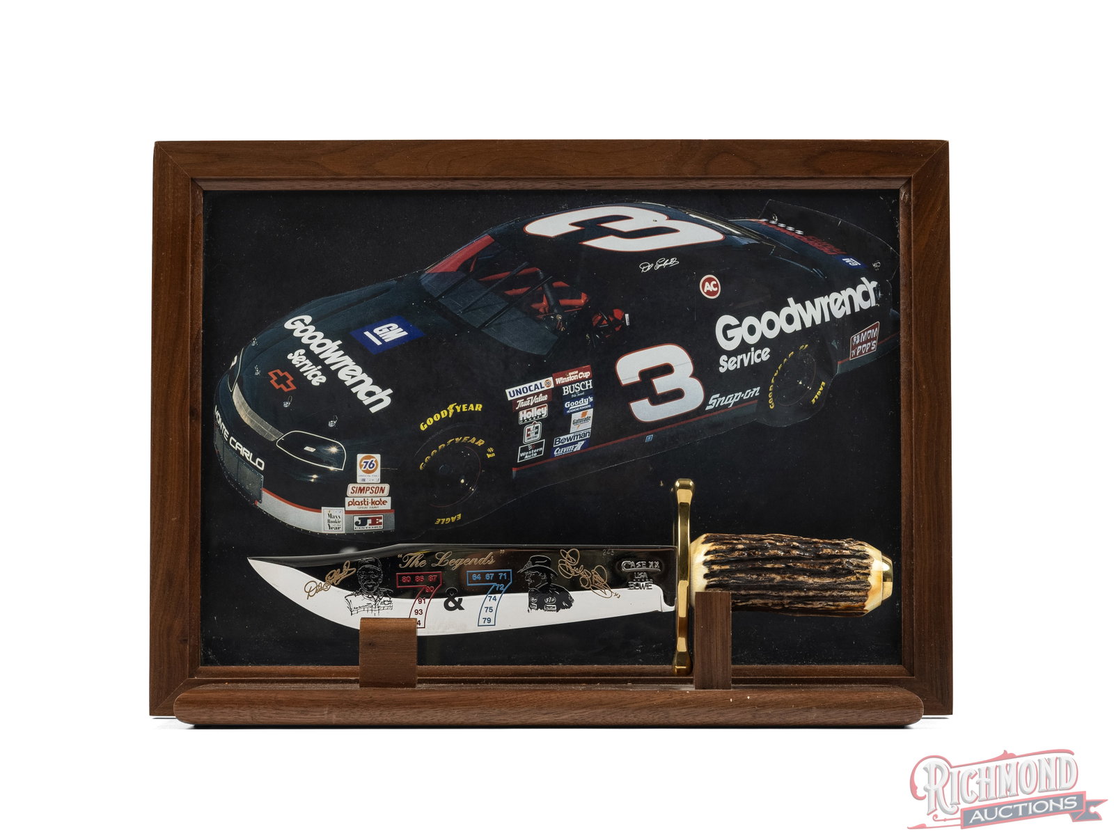 Case XX Limited Edition Bowie with The Legends Petty & Earnhardt Nascar Display & Signed COA (1 of 5)
