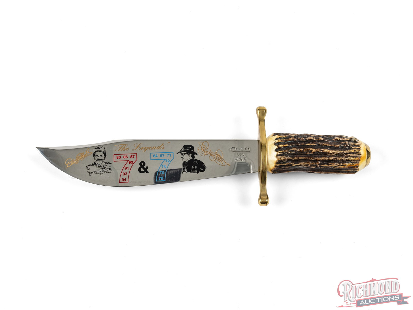 Case XX Limited Edition Bowie with The Legends Petty & Earnhardt Nascar Display & Signed COA - 3