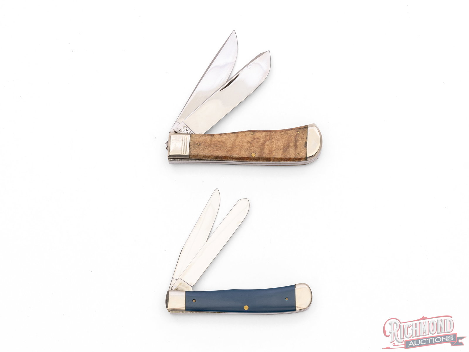 Two Case XX Mark Martin Signed COA Top-Flight Commemorative Folder Knives in Original Cases - 3