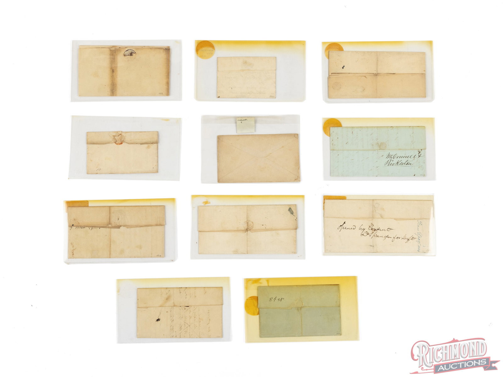 Eleven Stampless Covers From Zanesville, Ohio Dated Early-Mid 1800's - 2