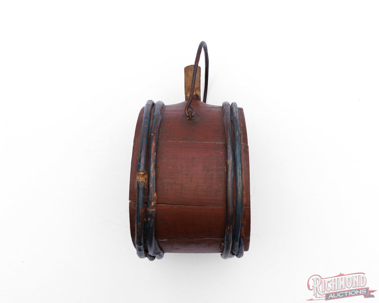 19th Century Antique Wooden Water Canteen - 3