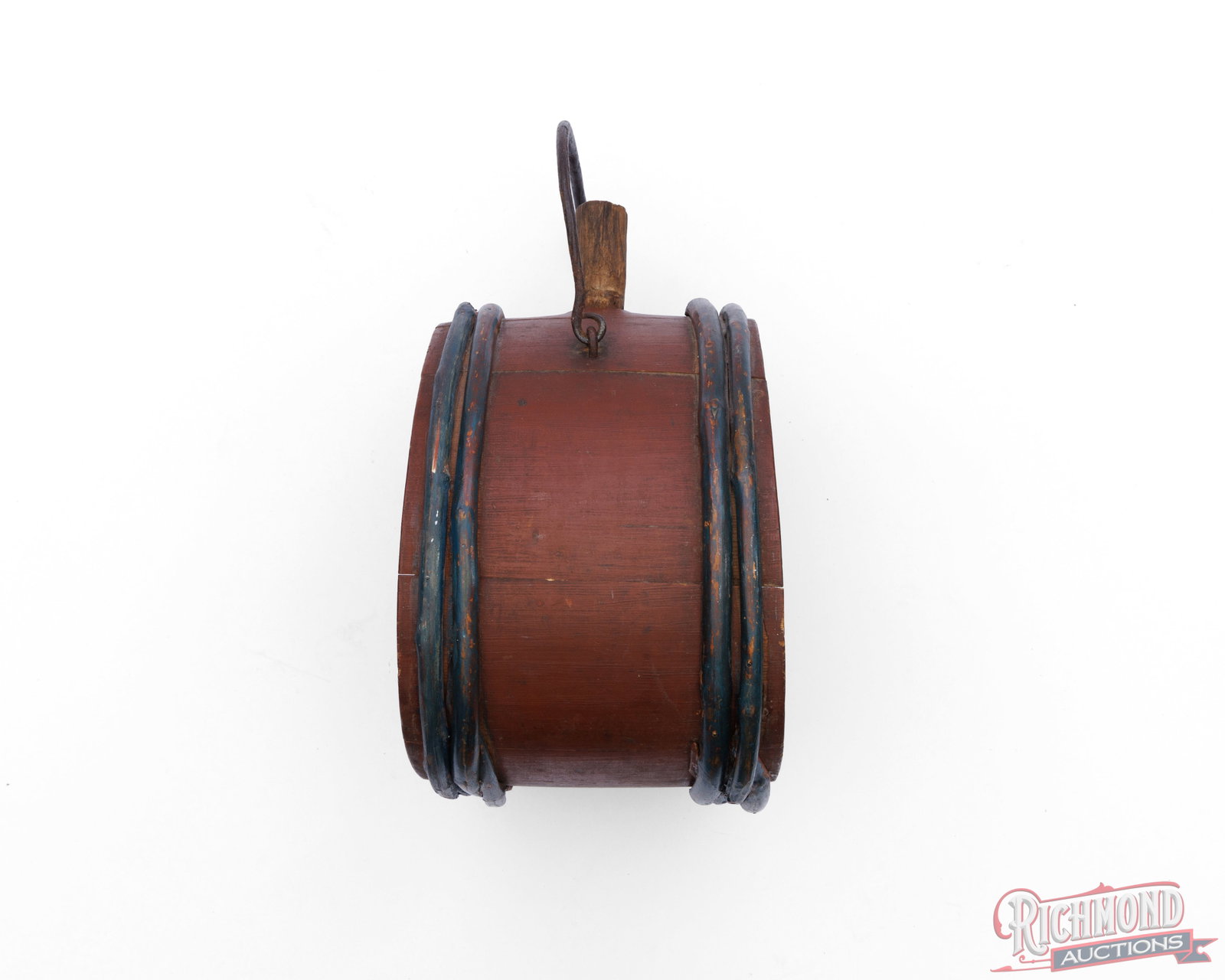 19th Century Antique Wooden Water Canteen - 4