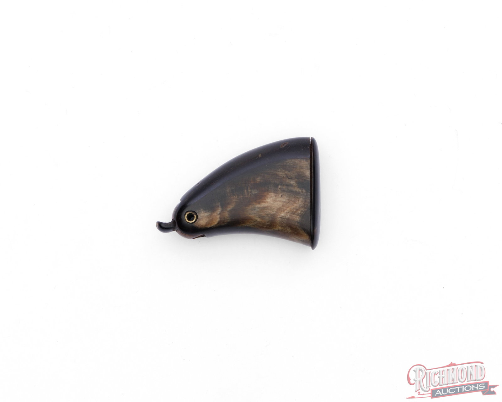 Unique Vintage Horn Bird Shaped Snuff Box - 2