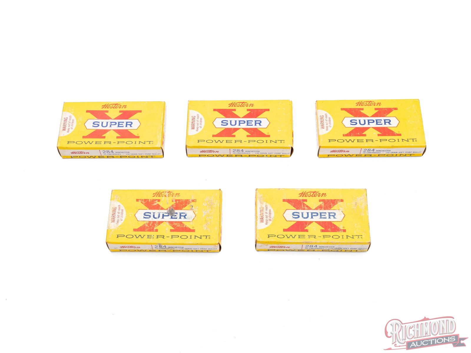 86 Rounds of Western Super X .284 Winchester Power Point Ammo Cartridges (1 of 2)