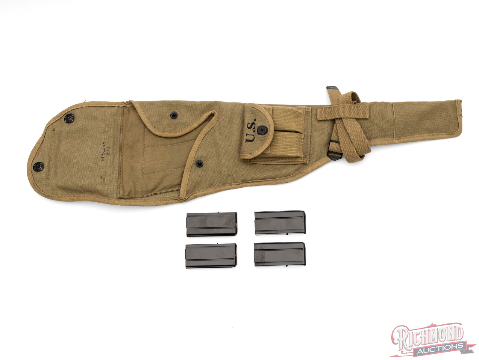 60 Rounds of Soft Point .30 Carbine Cartridges with 4 Magazines & M1 Sleeve (1 of 3)