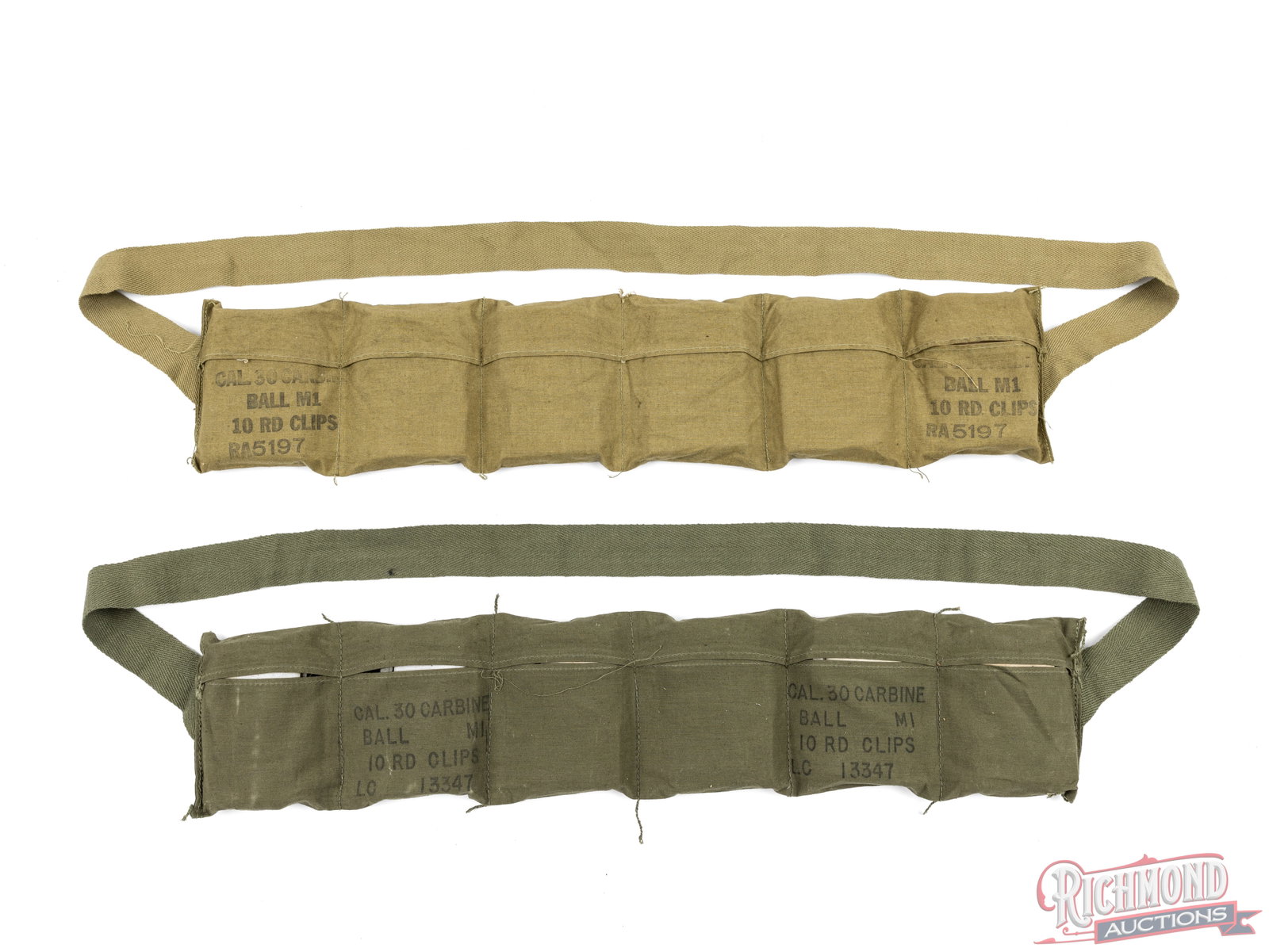 240 Rounds of .30 Carbine In Bandoliers And Clips (1 of 3)
