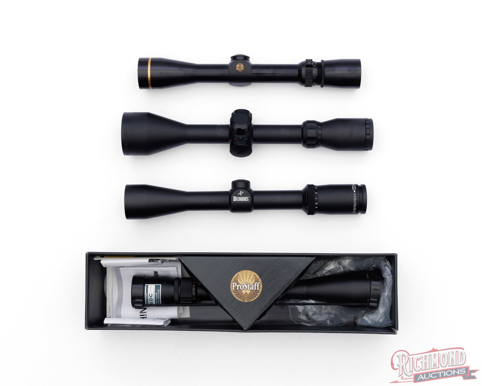 Lot of 4 Riflescopes Includes Leupold, Nikon Burris & BSA (1 of 2)