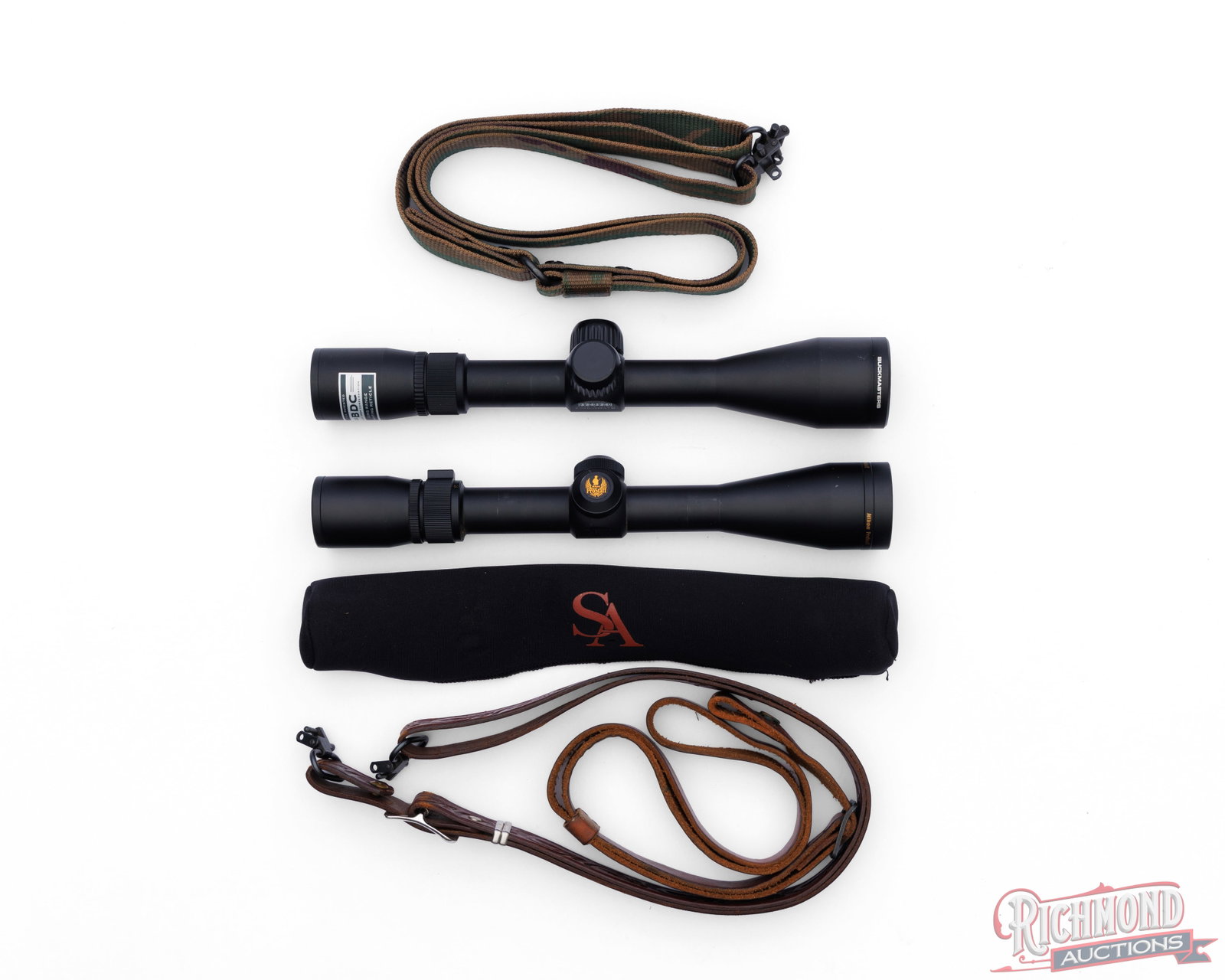 Two Nikon Prostaff And Buckmasters II Rifle Scopes With Rifle Slings - 2