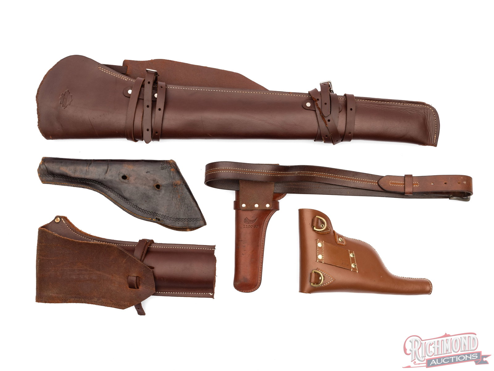 Lot of 5 Leather Holsters And Leather Scabbards - 2