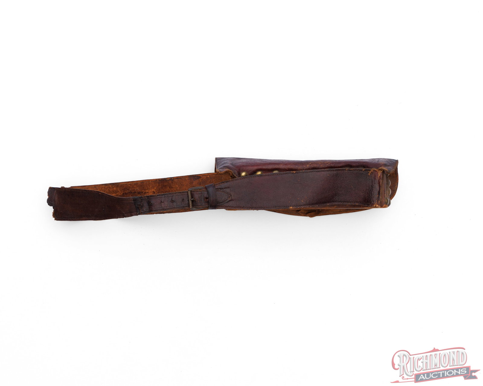 Revolutionary War Era Cartridge Pouch And Belt - 2