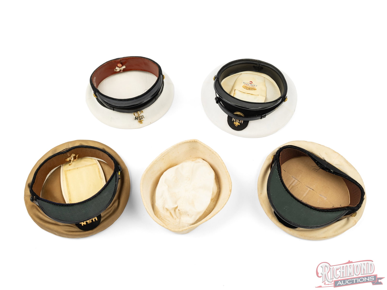 Collection of Five US Navy Hats - 2