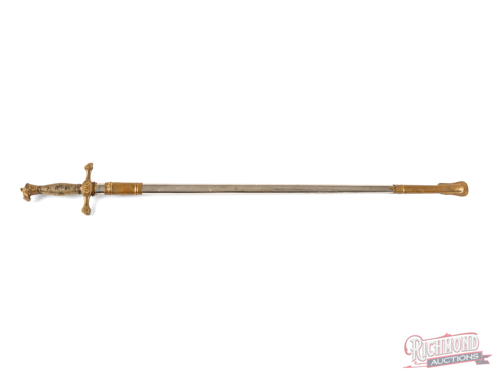 Lilley-Ames Co. Ceremonial Sword Engraved "AMA" - 3