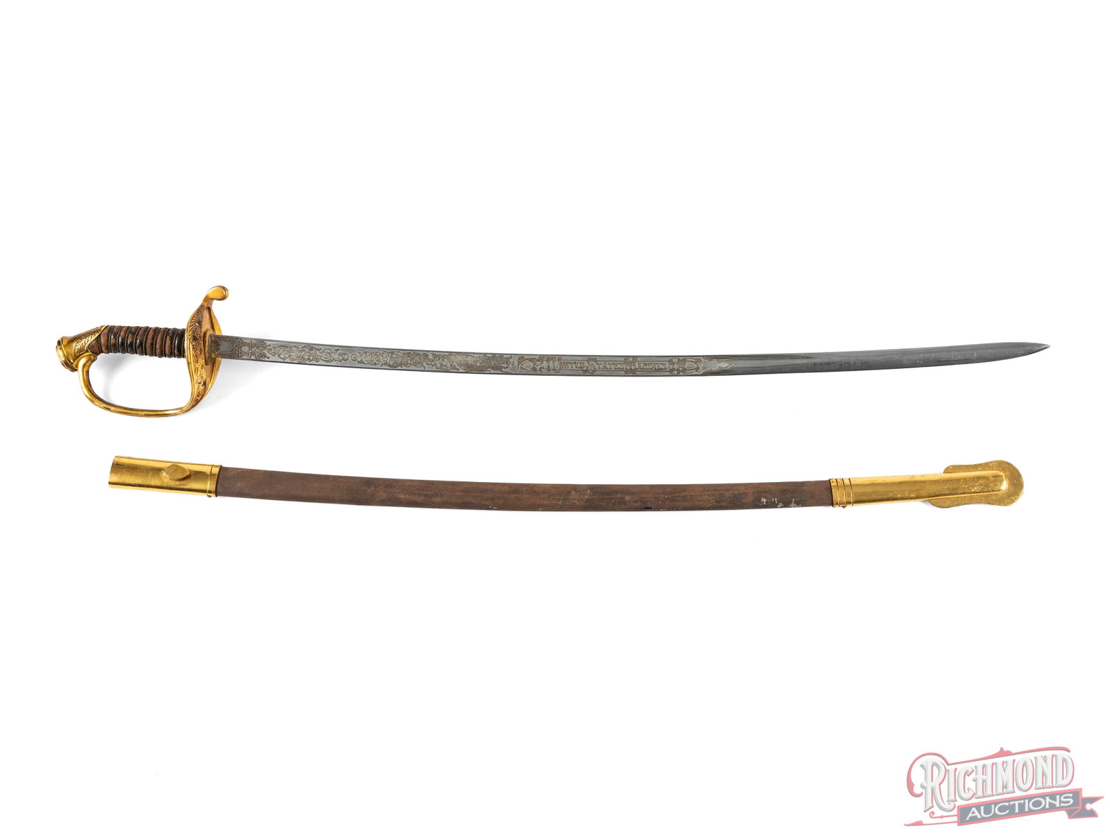 US Marine Model 1850 officer's Sword Made By Japan Sword Co. (1 of 3)