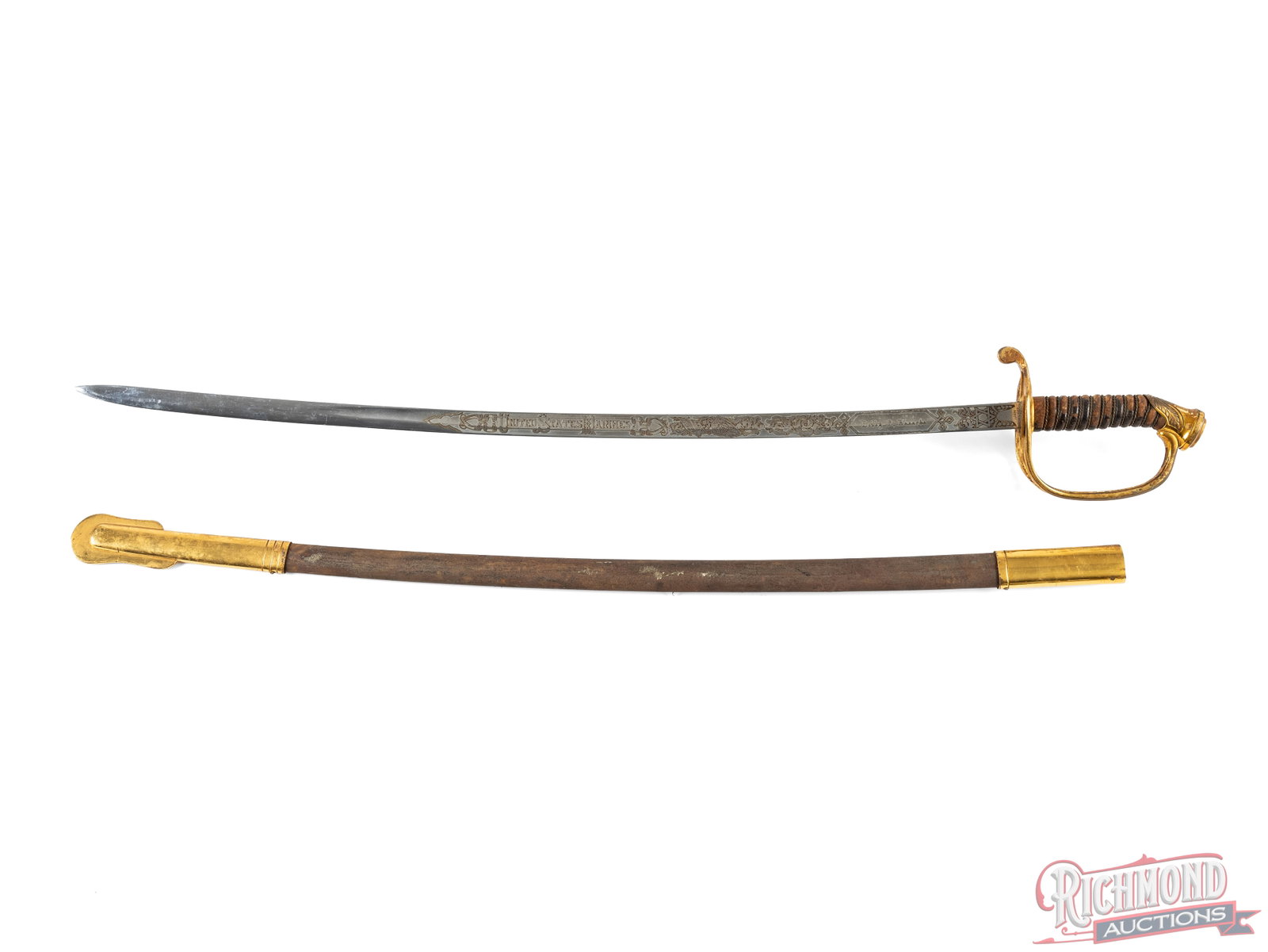 US Marine Model 1850 officer's Sword Made By Japan Sword Co. - 2