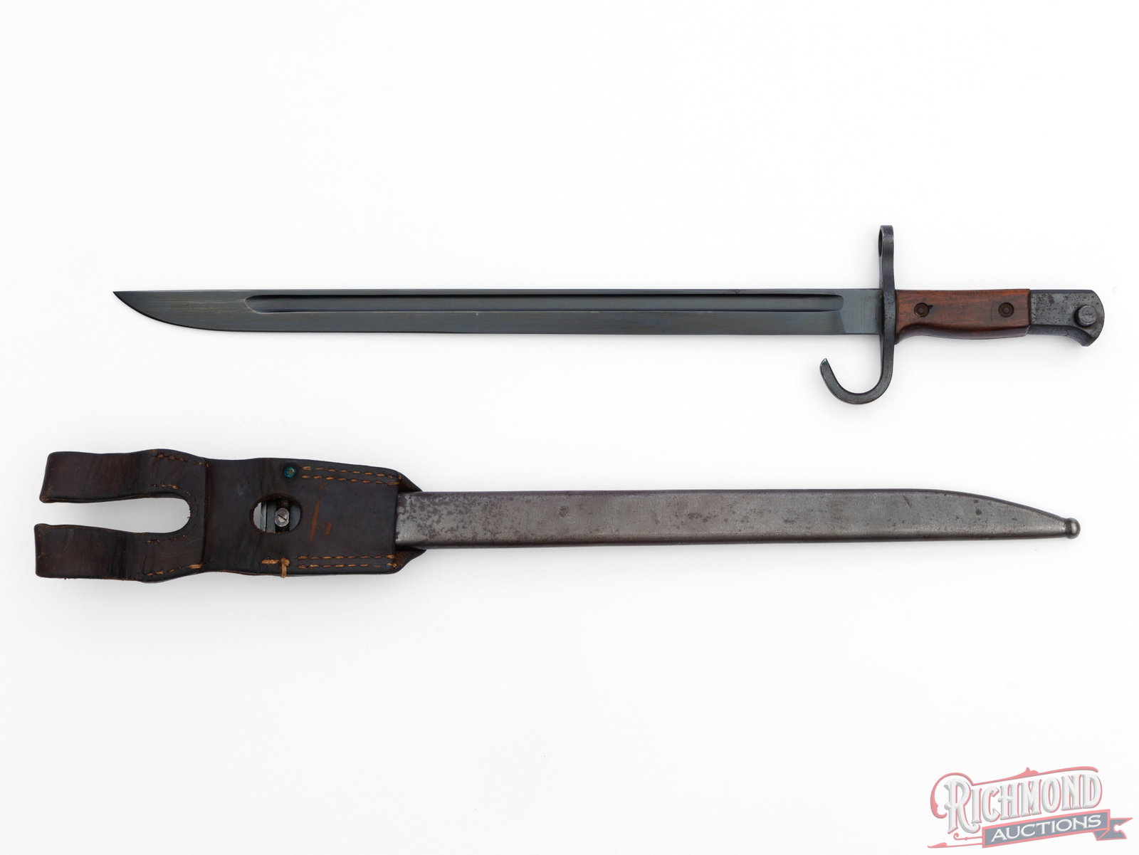 Japanese Type 30 "Tokyo Hourglass" Bayonet With Scabbard And Frog - 2