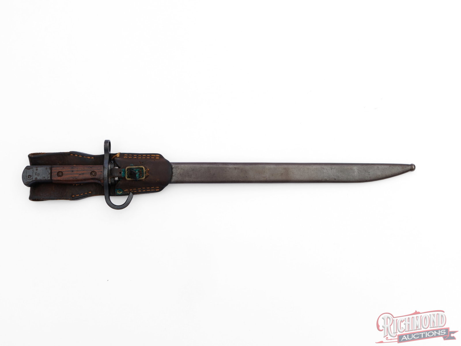 Japanese Type 30 "Tokyo Hourglass" Bayonet With Scabbard And Frog - 3