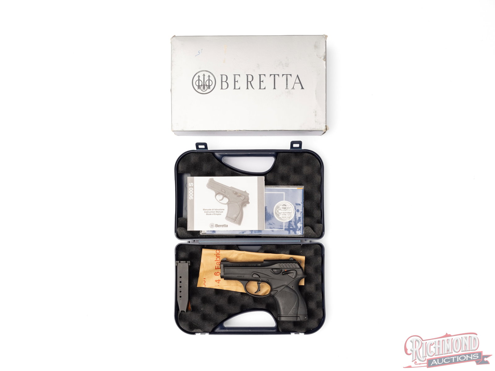 Italian Beretta 9000 S Type F 9mm Semi-Automatic Pistol in Original Box - 4