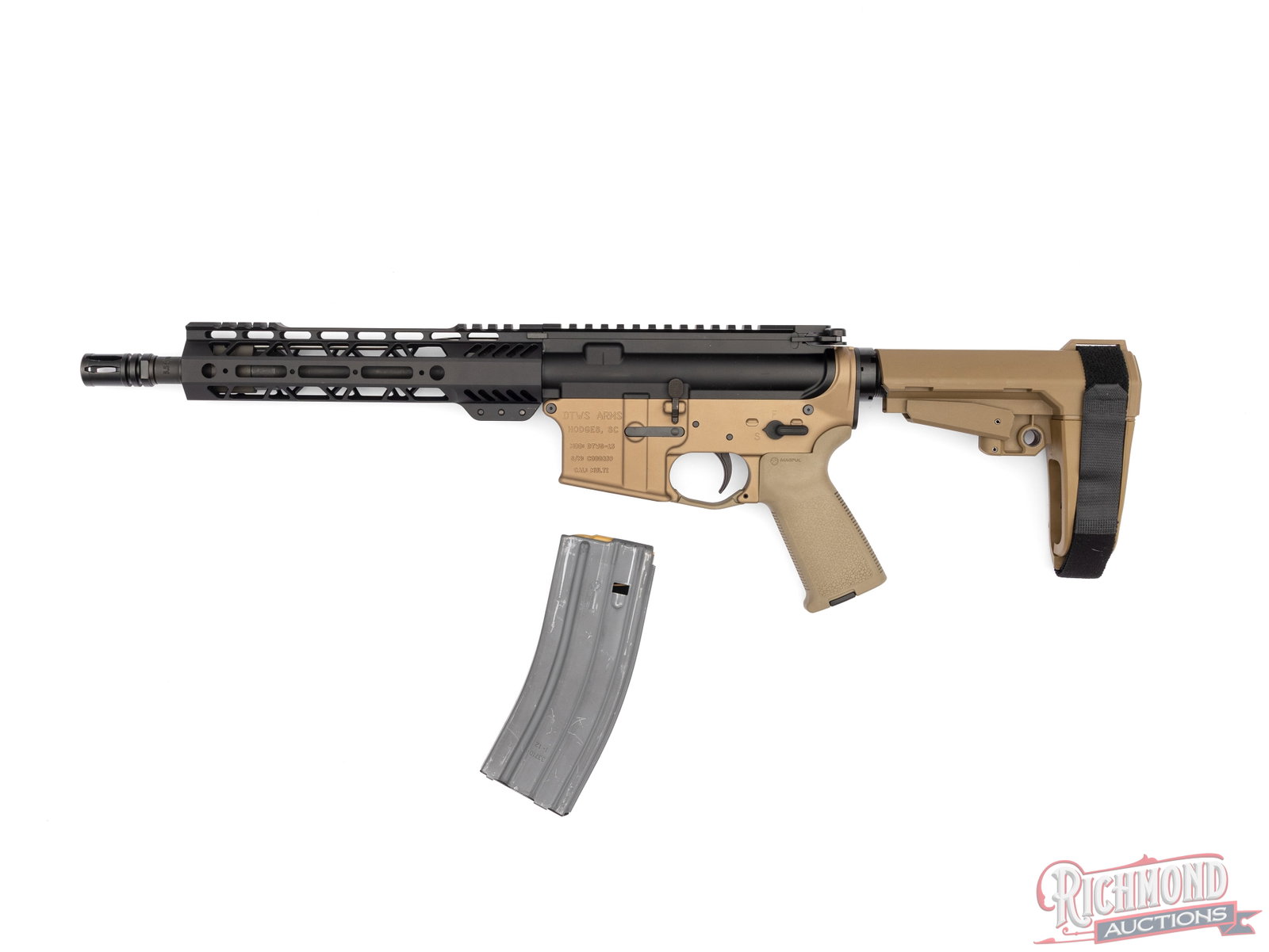 DTWS Arms DTWS-13 Semi-Automatic Pistol 10 1/2" Barrel 5.56 NATO - 2