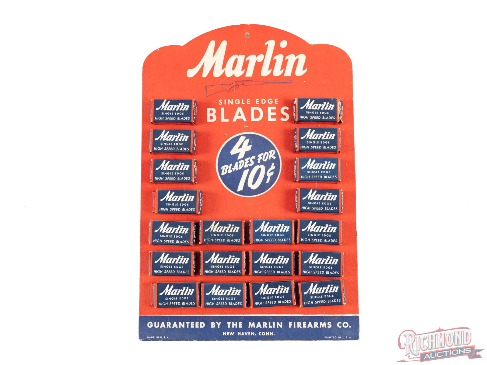 NOS Full Marlin Single Edge Blades Counter Top Display (1 of 2)