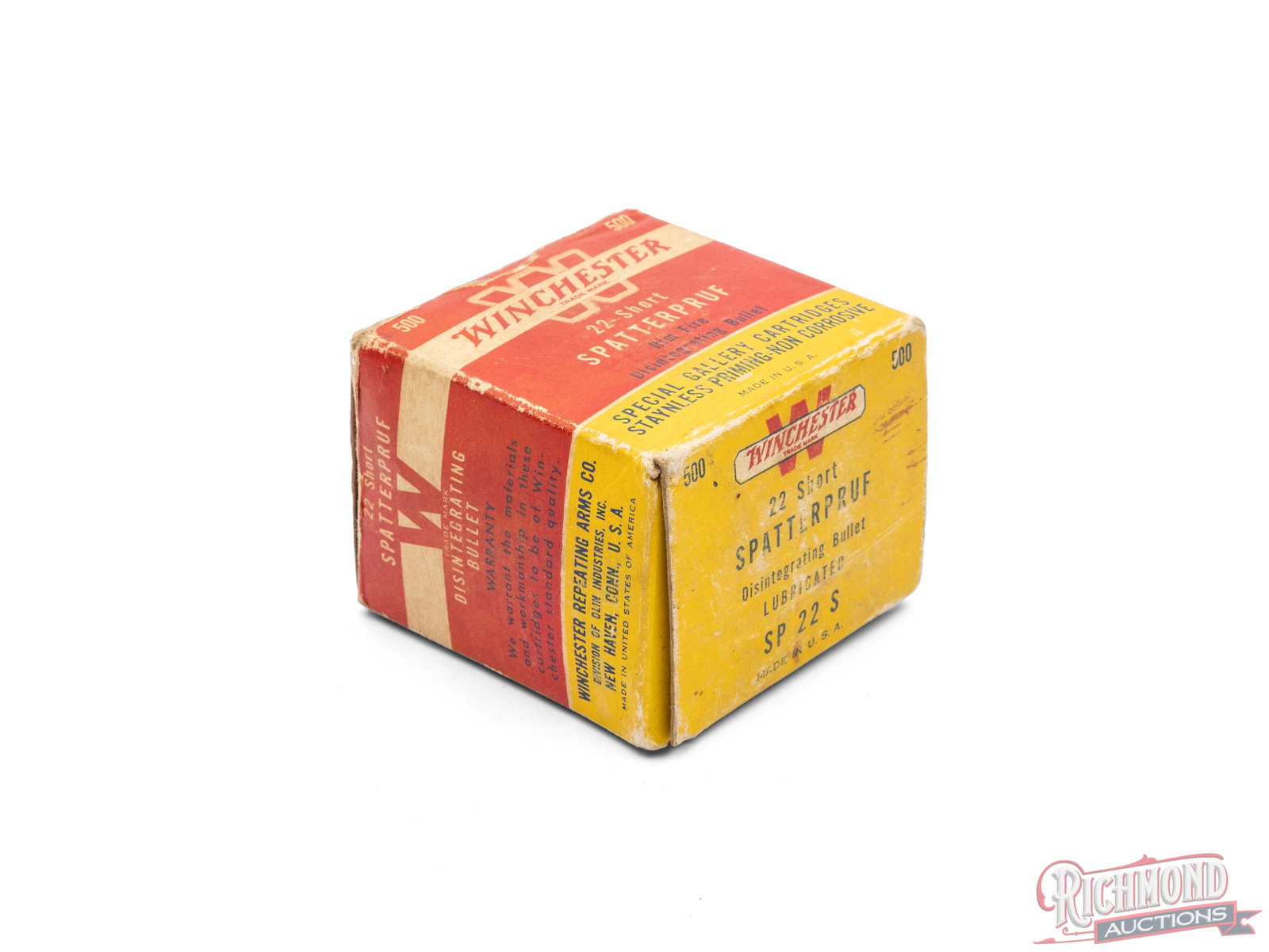 Partial 500 Count Box of Winchester .22 Short Spatterproof Gallery Cartridges - 2