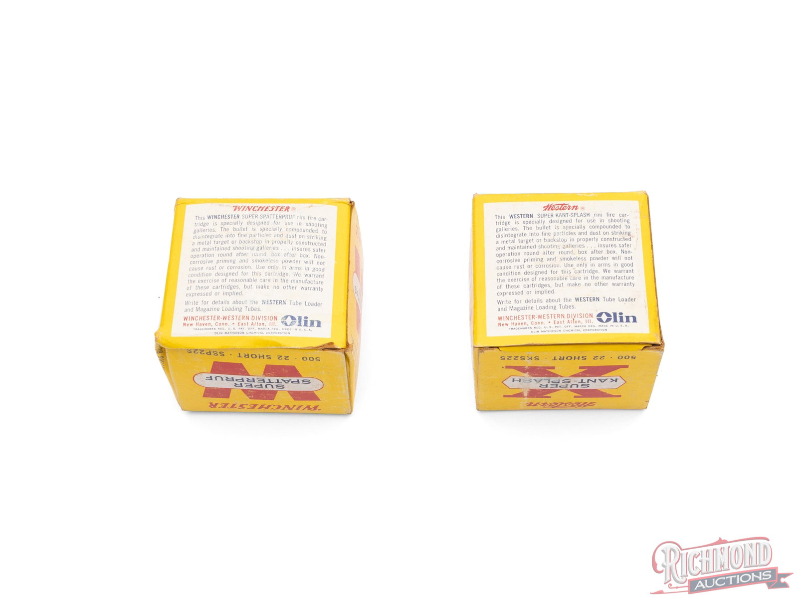 1000 of .22 Short Winchester Super Spatterproof And Western Super Kant-Splash Gallery Cartridges - 2