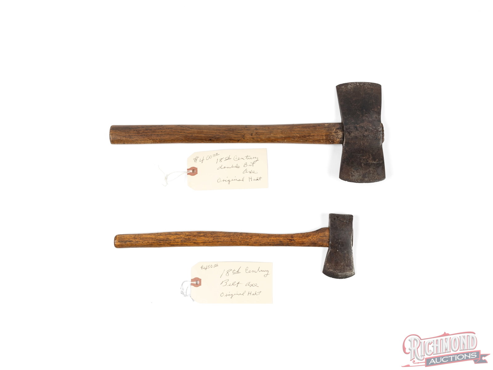 Pair of Vintage Belt Axes - 3