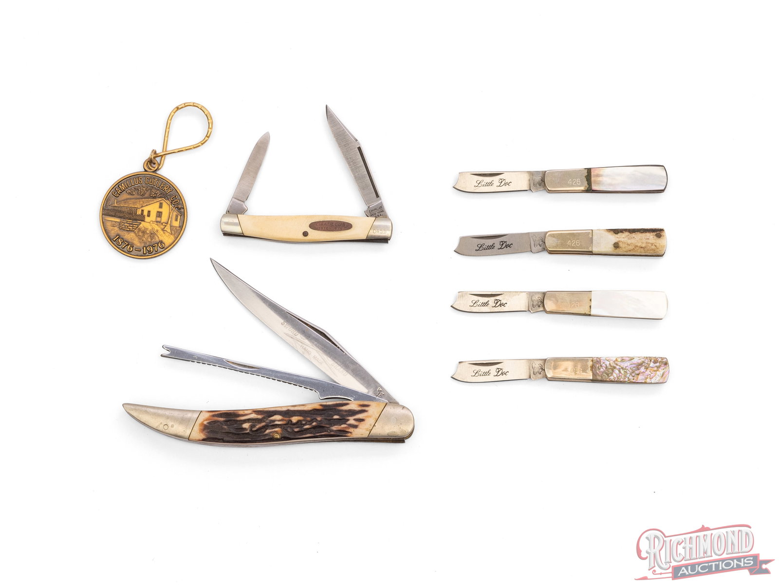 Camillus Fish Knife & 100th Anniversary Folder and Frost Cutlery 4-Piece Little Doctors Knives Set - 2