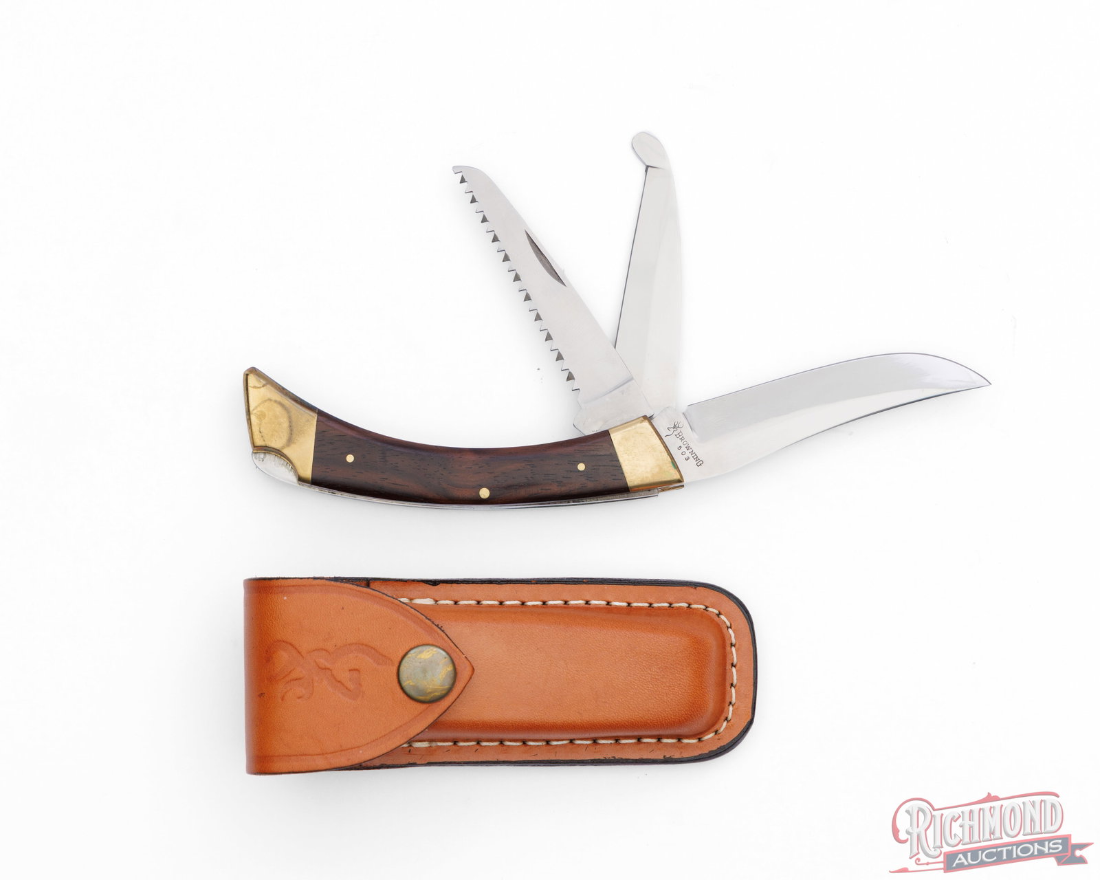 Browning Sportsman's Collector Folder Knife Model 503 Big Game in Original Box - 2