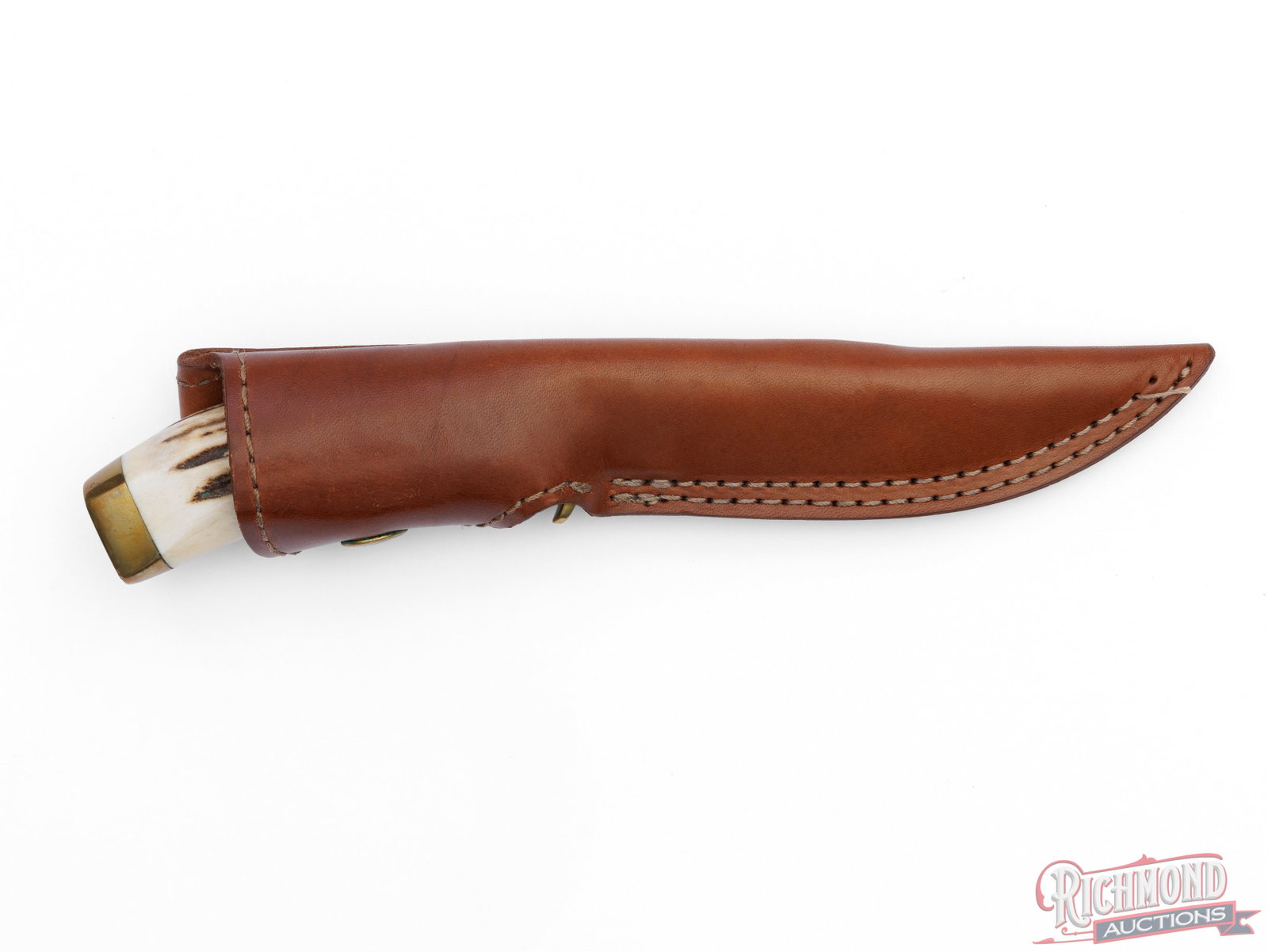Limited Edition Kershaw Umatilla Bowie Fixed Blade Knife Dan Harrison Signed with Stag Handle - 3