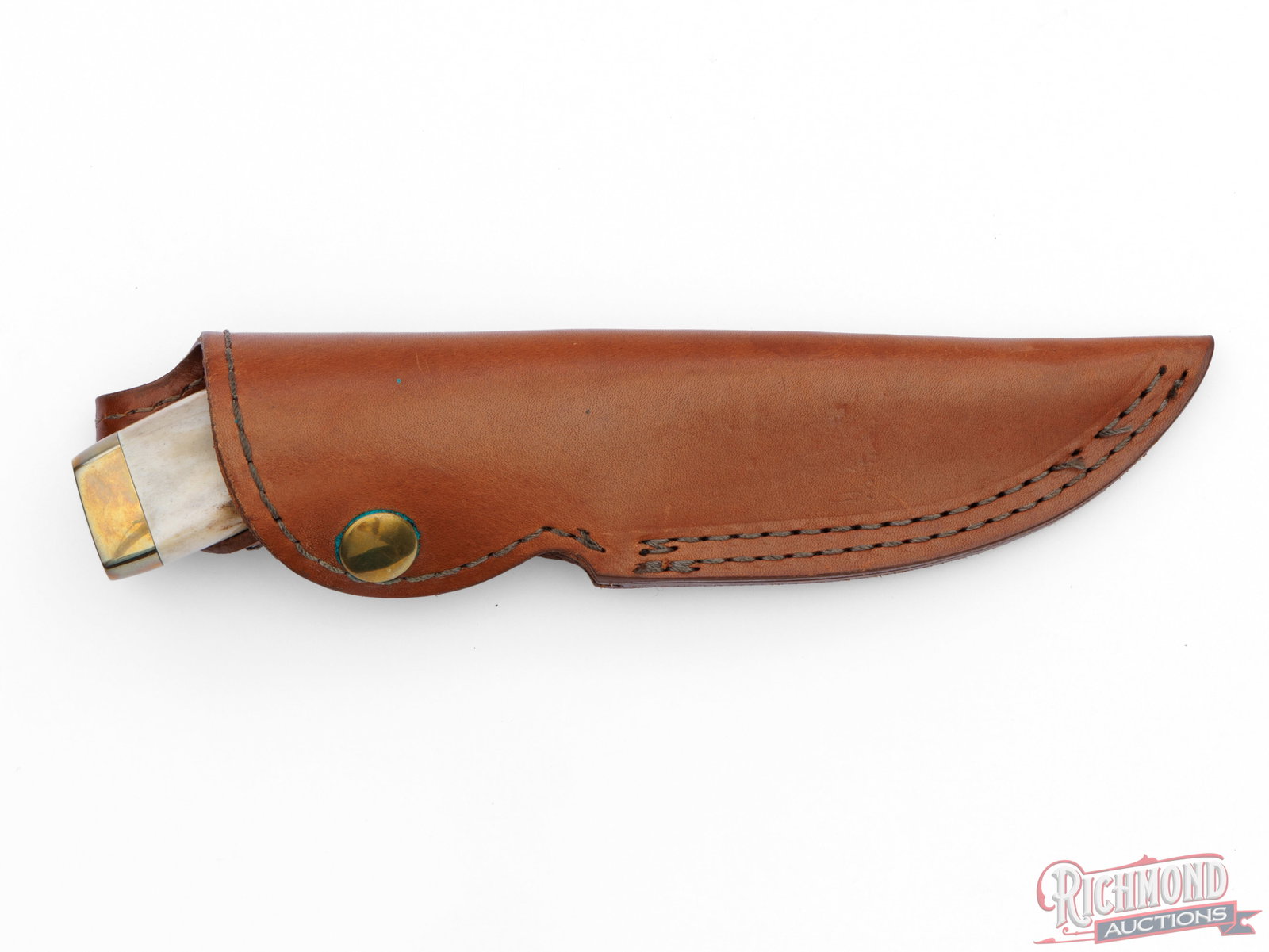 Limited Edition Kershaw Mckenzie Skinner Fixed Blade Knife Dan Harrison Signed with Stag Handle - 3