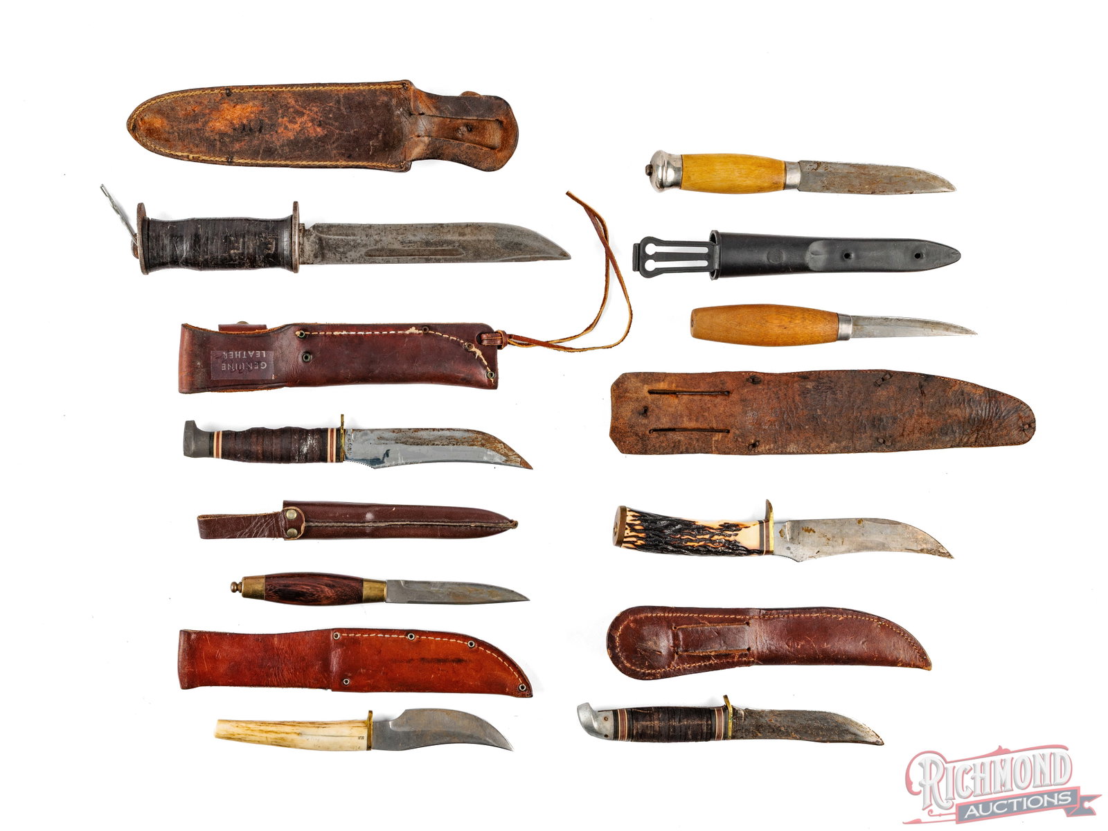 Lot of 8 Assorted Vintage Sporting & Hunting Knives - 2